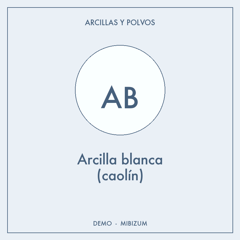 Arcilla blanca (caolín)