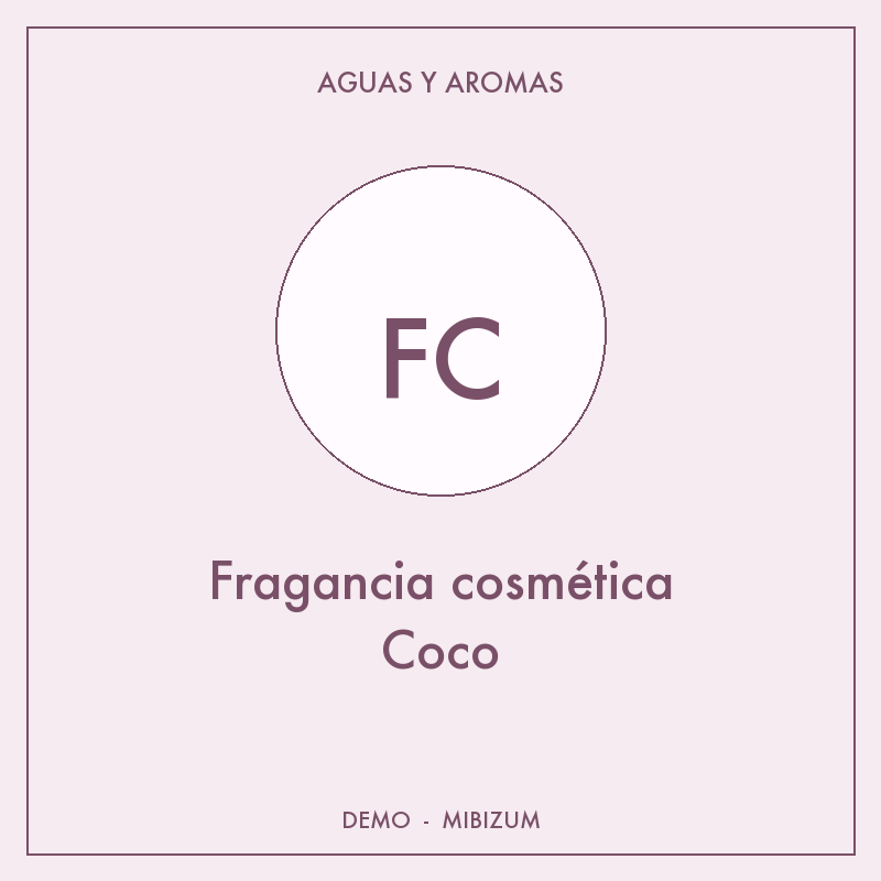 Fragancia cosmética Coco
