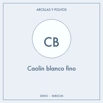 Caolín blanco fino