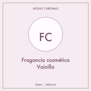 Fragancia cosmética Vainilla